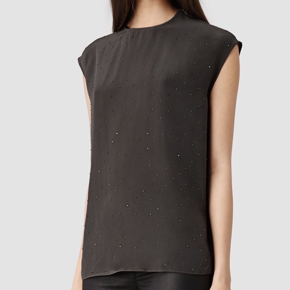All Saints Tops - All Saints gray aurora top